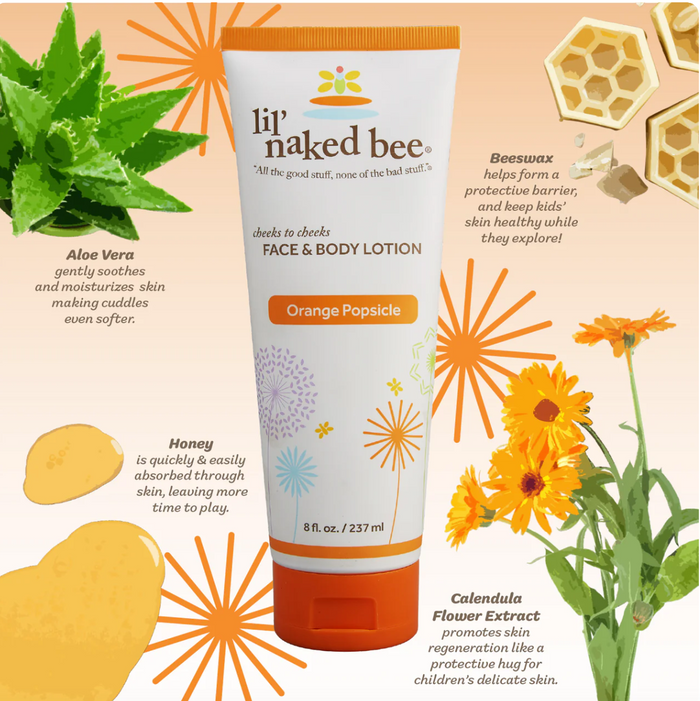 8 oz. Orange Popsicle Cheeks to Cheeks Face & Body Lotion