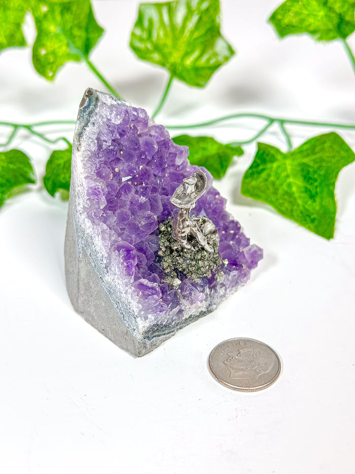 Amethyst Cutbase Pyrite Miner (22B)