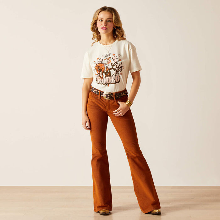 Ariat Women's Let's Rodeo T-Shirt in Off White