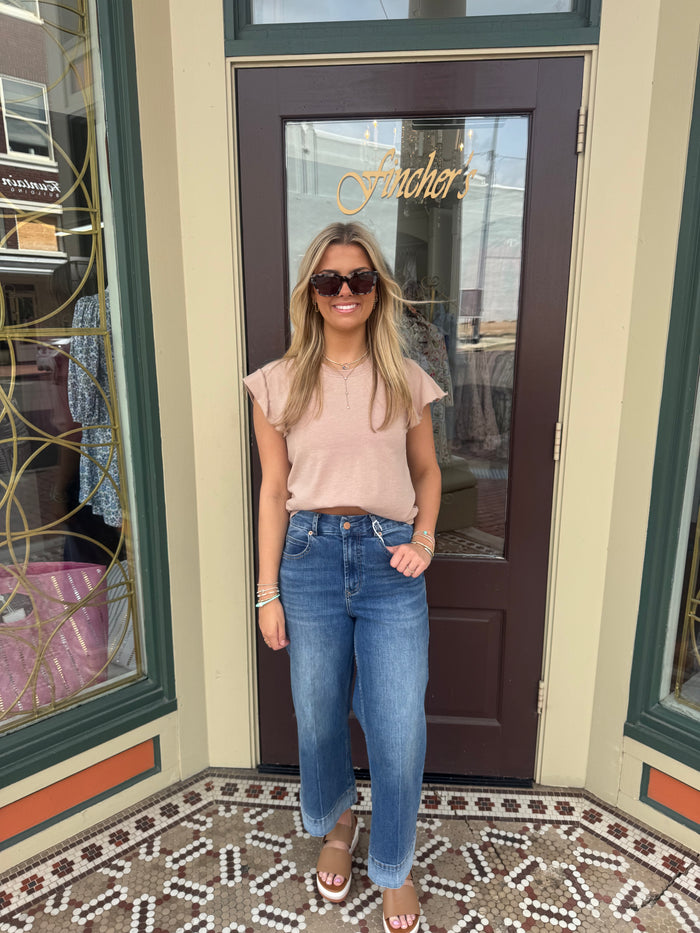 AUDREY WIDE LEG JEAN-Dear John