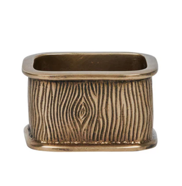 Blenheim Oak Napkin Ring - Brass