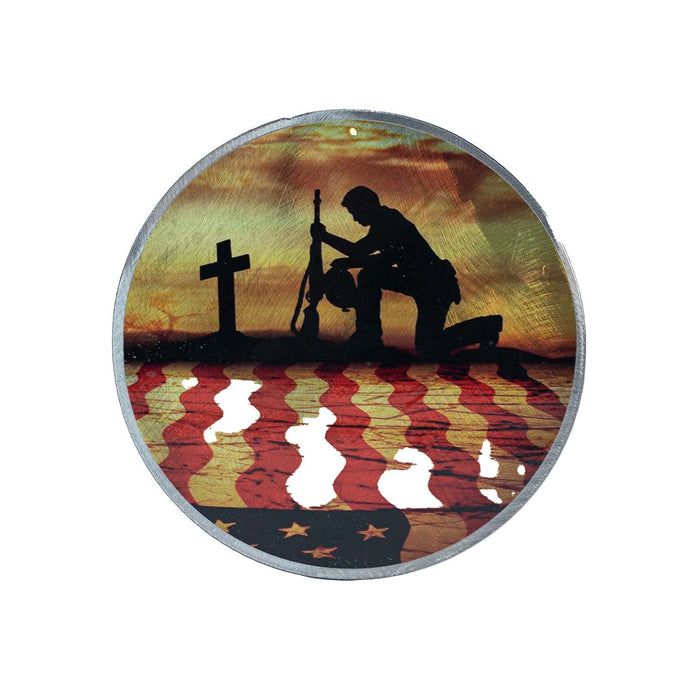 Flag magnet - Praying Soldier