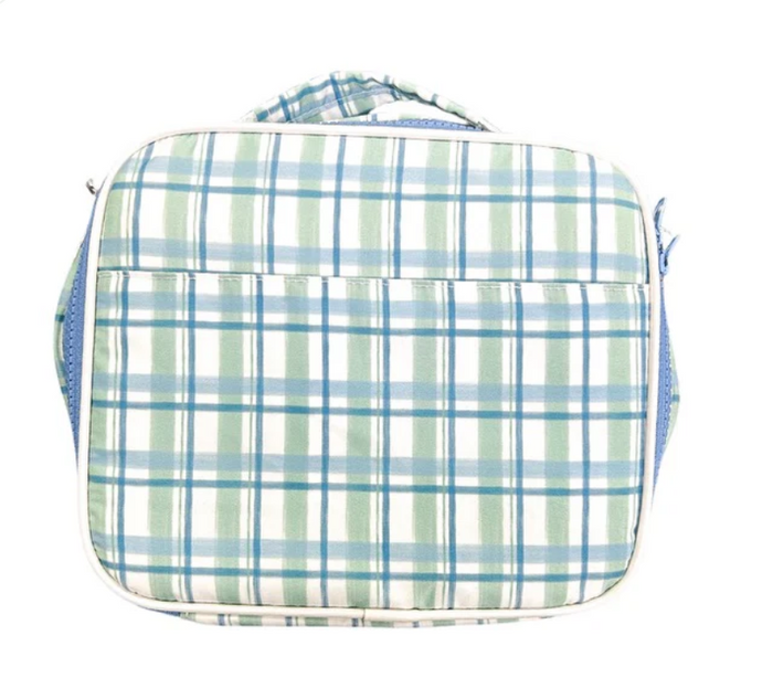 Hamner Hill-Blue and Green Check Lunchbox