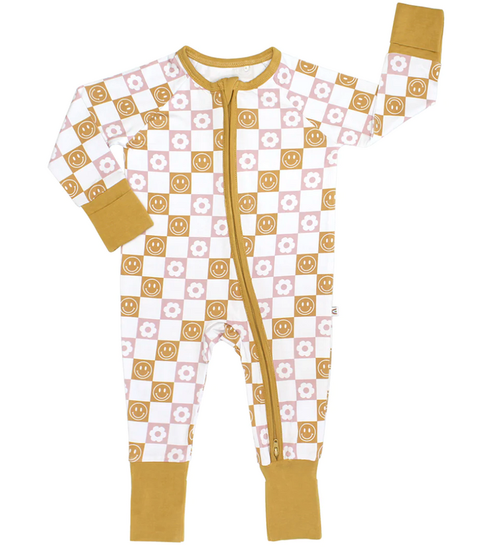 Happy Daze Pink Bamboo Baby Pajama
