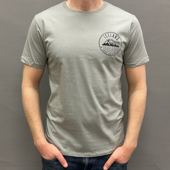 Iceland Adventure Badge - T-shirt - Grey