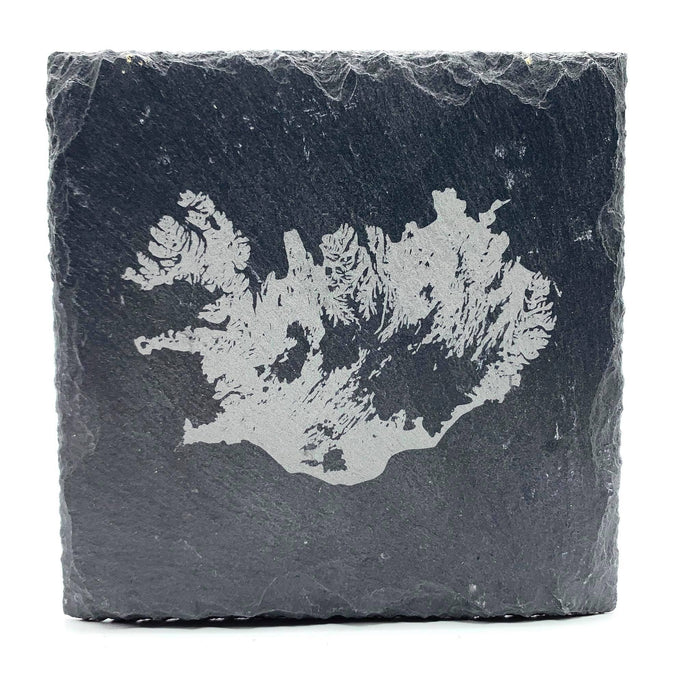 Iceland Topographic - Slate Coaster