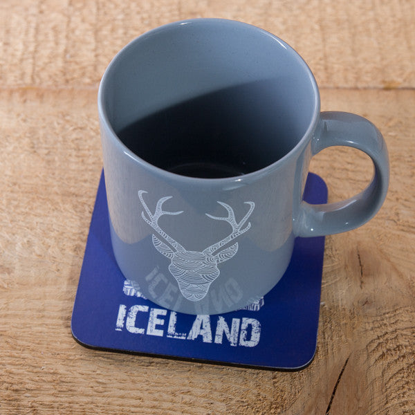 Icelandic Coat of Arms - Set of 6 Cork Coasters - Idontspeakicelandic