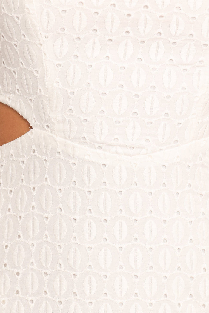 Petal and Pup USA DRESSES Laura Midi Dress - White