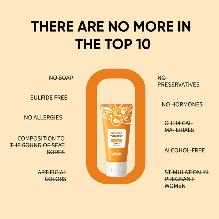 Orange Exfoliating Whitening Gel Exfoliating Gel by Beauty Night Fashion