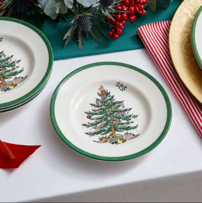 Spode- Christmas Tree Salad Plates