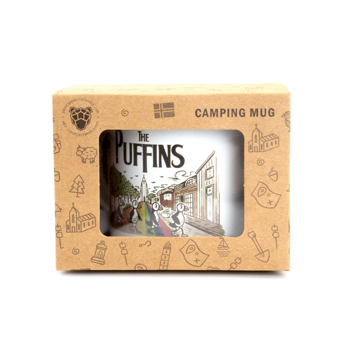 The Puffins - White Camping Mug