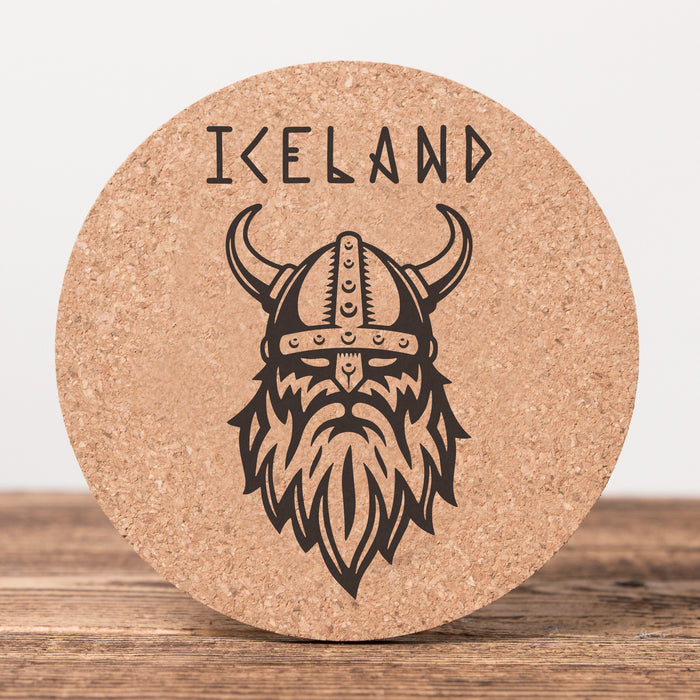 Viking Iceland - Cork Coaster