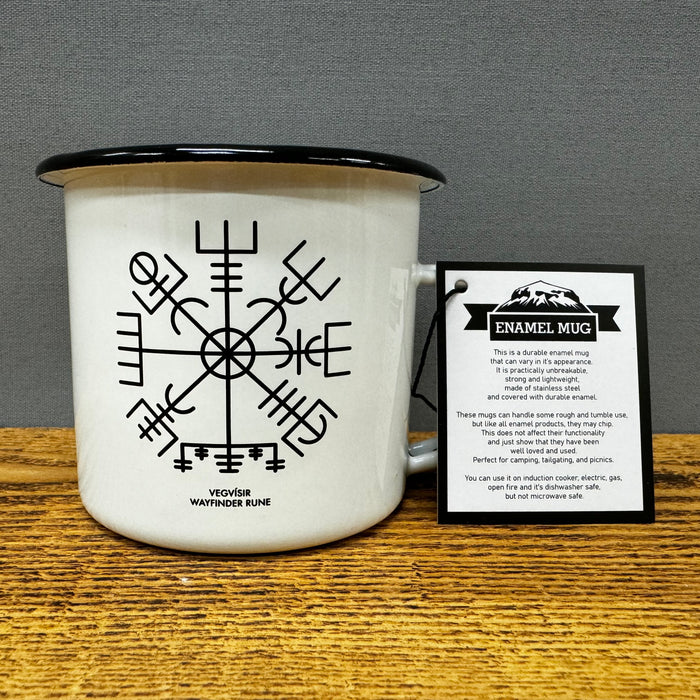 Wayfinder Rune - Camping Mug - White