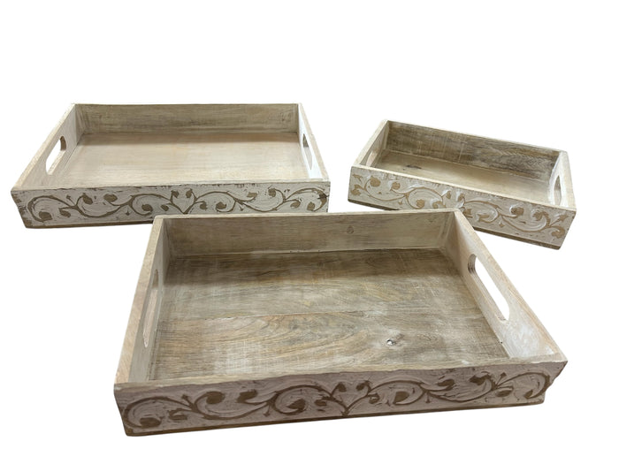 Wood Trays 3 Sizes