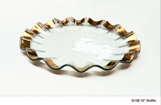 15" platter- ANNIE GLASS