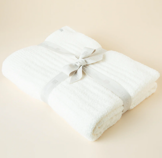 50" x 70" Solid Rib Marshmallow Blanket