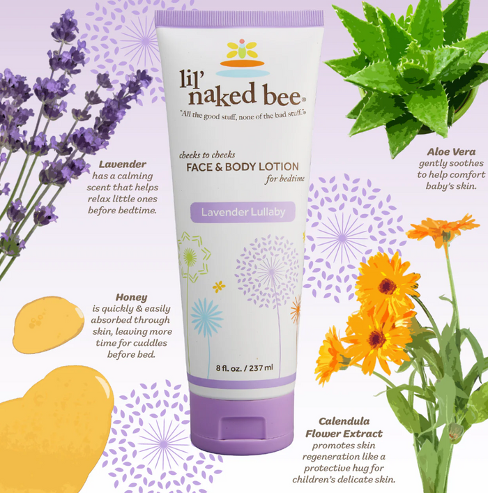 8 oz. Lavender Lullaby Cheeks to Cheeks Face & Body Lotion