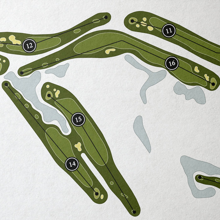 Aberdeen Country Club | Golf Course Map | Close Up