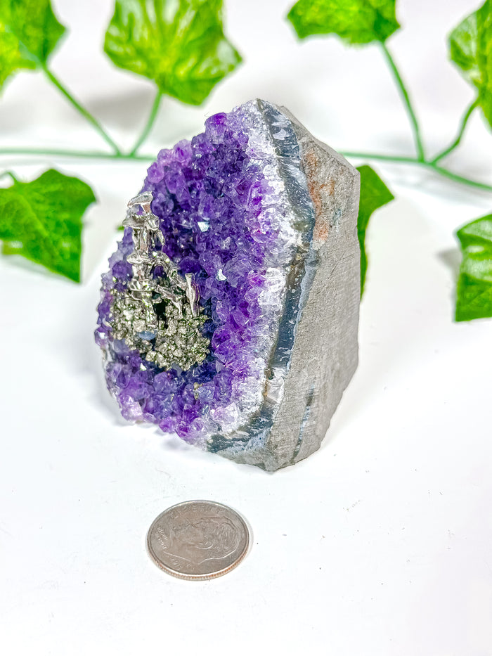Amethyst Cutbase Pyrite Miner (22K)