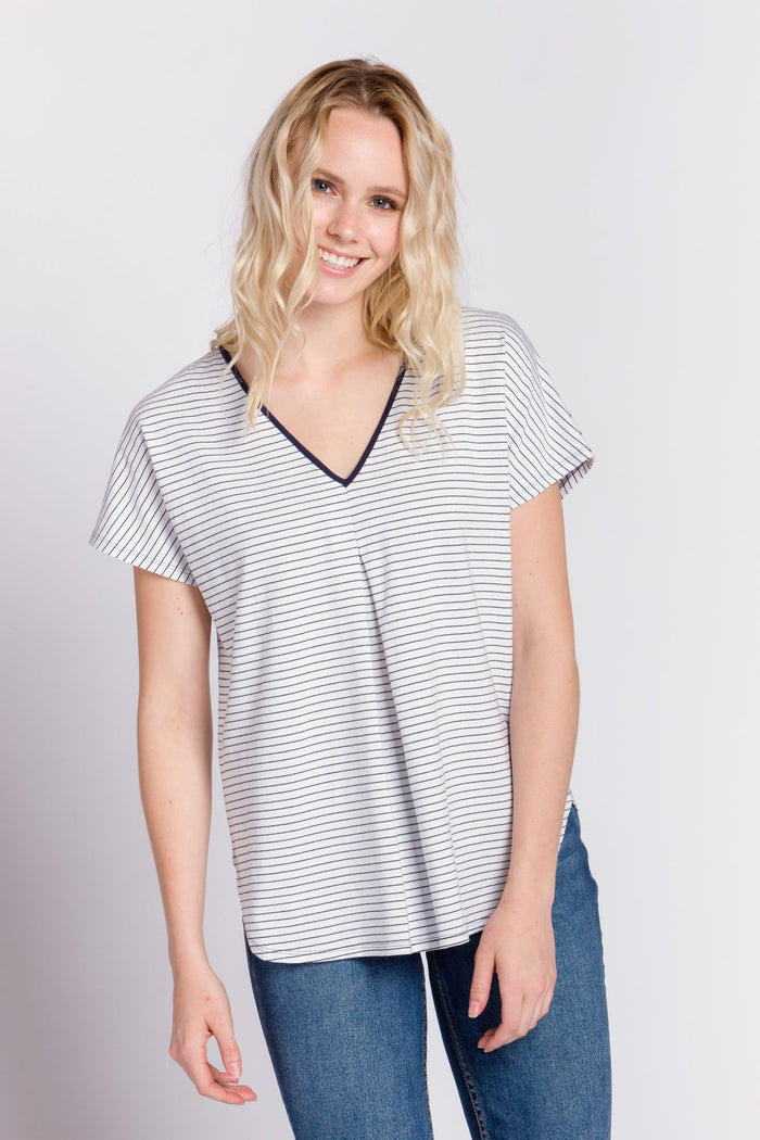 Amy | Women's Knit Short Sleeve Top