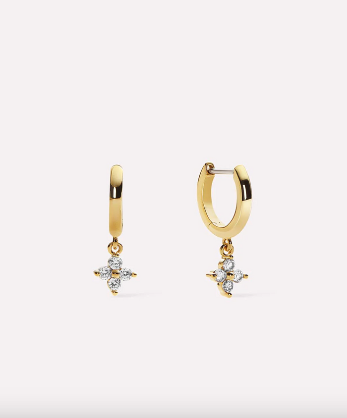 Ana Luisa-Gold Huggie Hoop Earrings - Angela