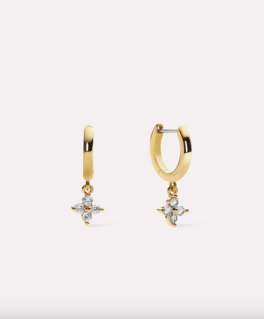 Ana Luisa-Gold Huggie Hoop Earrings - Angela