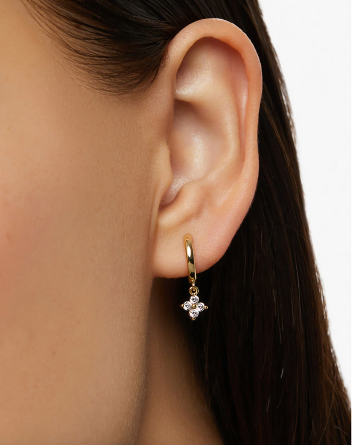 Ana Luisa-Gold Huggie Hoop Earrings - Angela