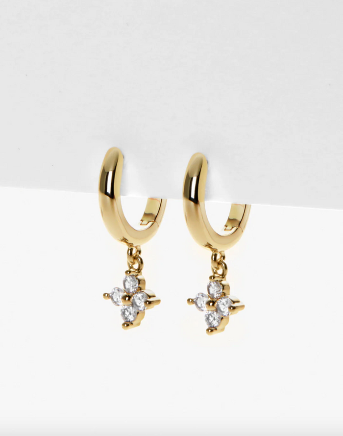 Ana Luisa-Gold Huggie Hoop Earrings - Angela