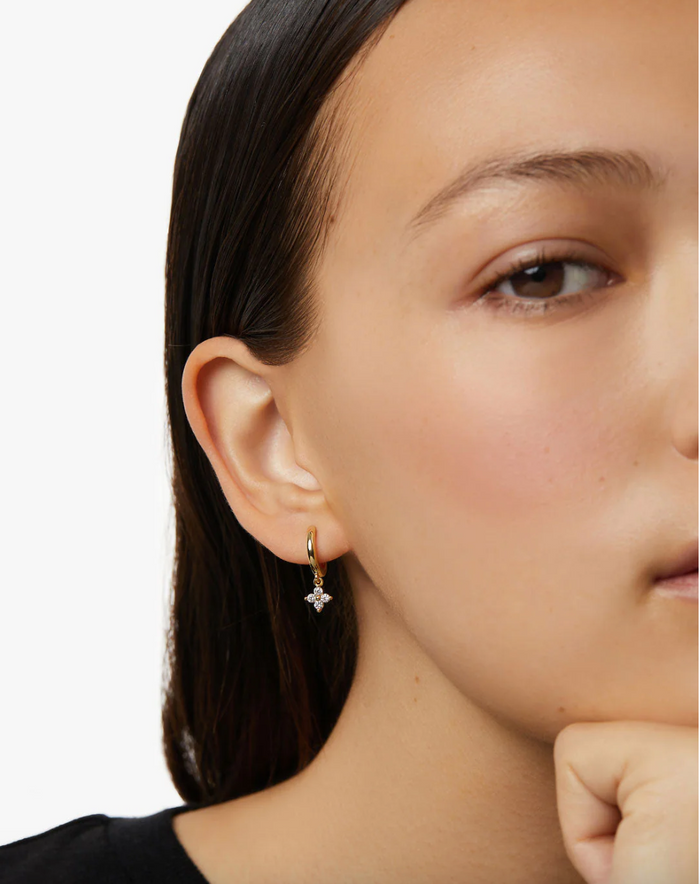 Ana Luisa-Gold Huggie Hoop Earrings - Angela