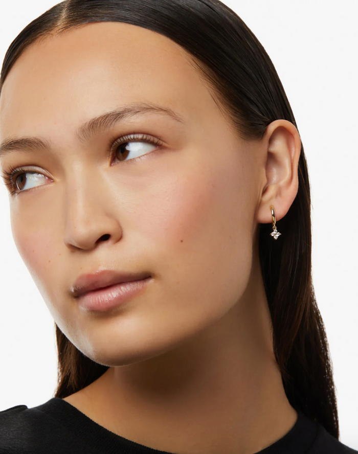 Ana Luisa-Gold Huggie Hoop Earrings - Angela