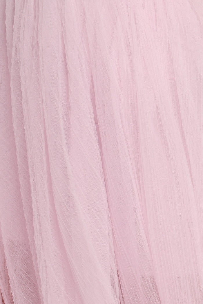 Petal and Pup USA DRESSES Anabella Strapless Maxi Dress - Pale Pink