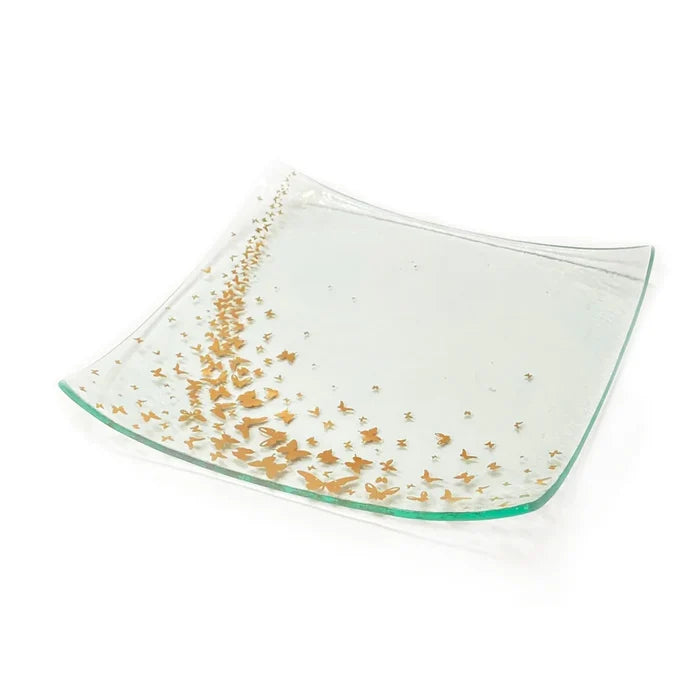Annie Glass 10" Butterfly Tray