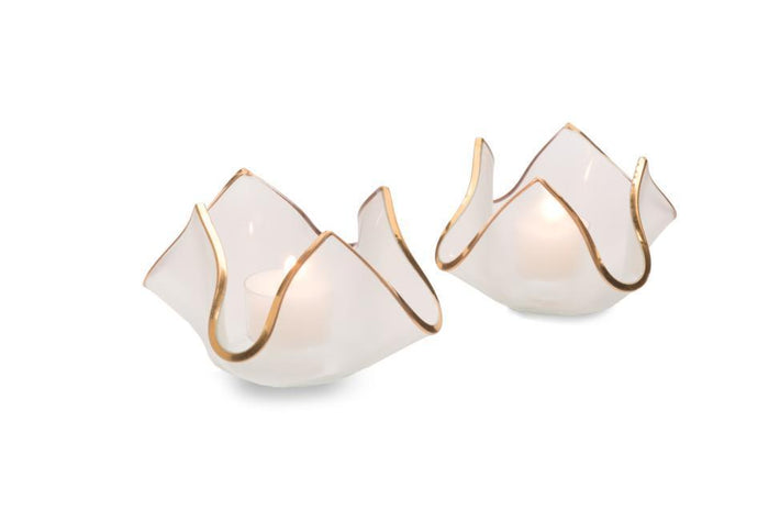 Annie Glass Hankerchief Votives