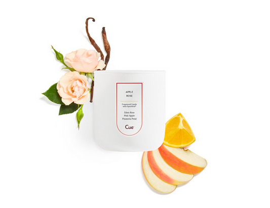 Apple Rose 7.5oz Candle | White-Cue