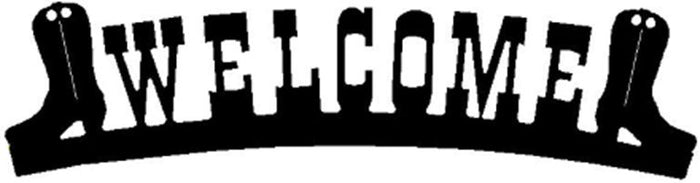 Arched Welcome Sign Boots