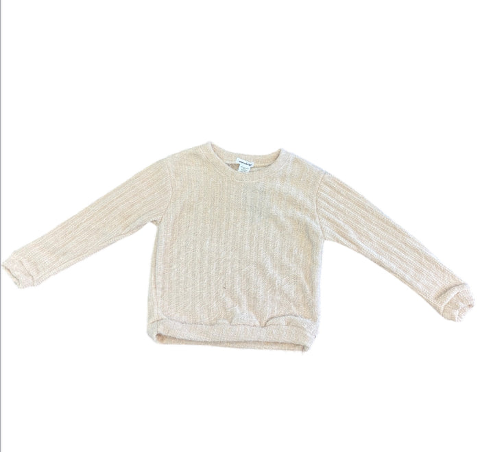 Area Code 407- Beige Stone Chenille Mohair Sweater