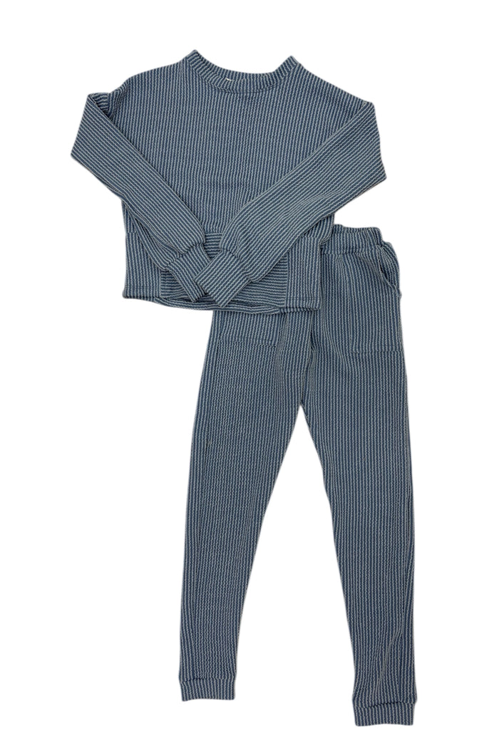 Area Code 407- Blue Twisted Rib Set- SOLD SEPARATELY