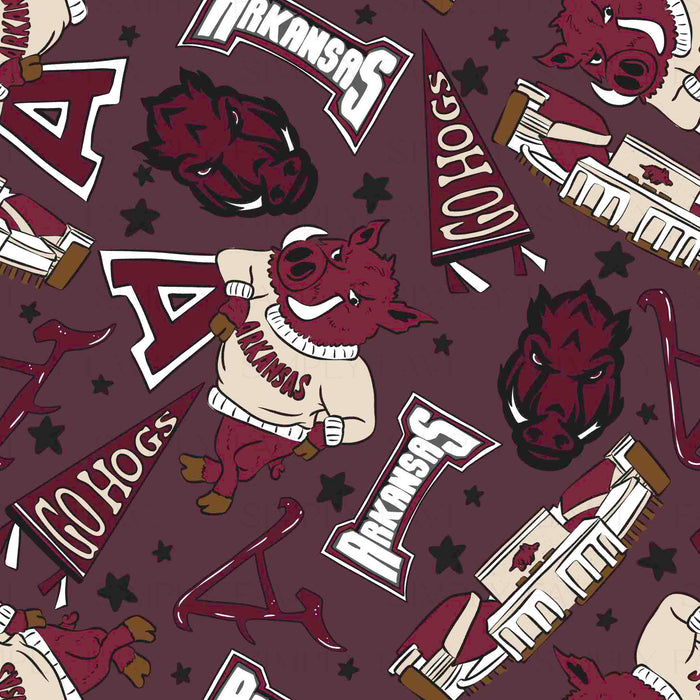 Burgundy Scattered