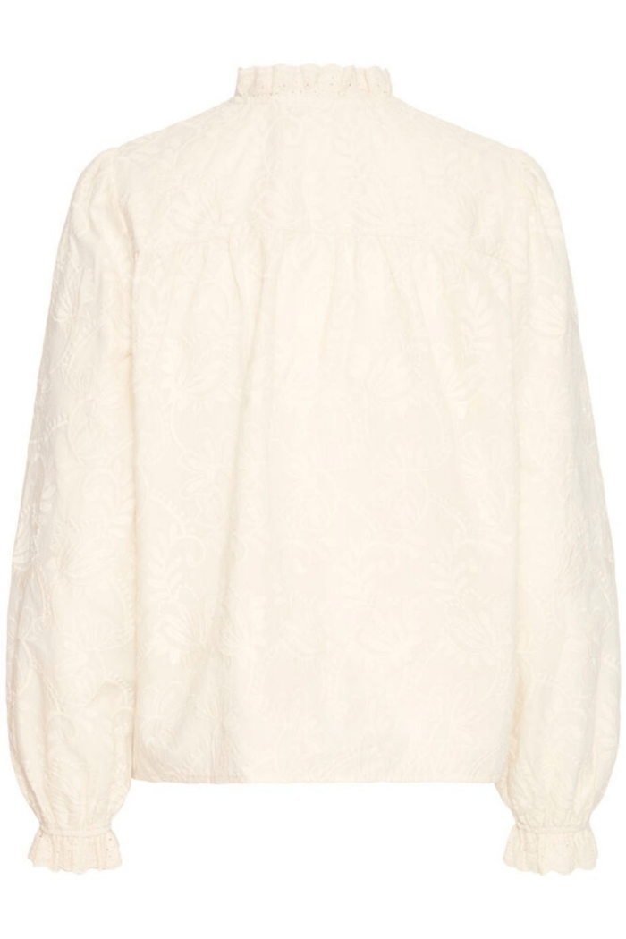 Atelier Rêve IRJOSE white cotton embroidered shirt at Dotique