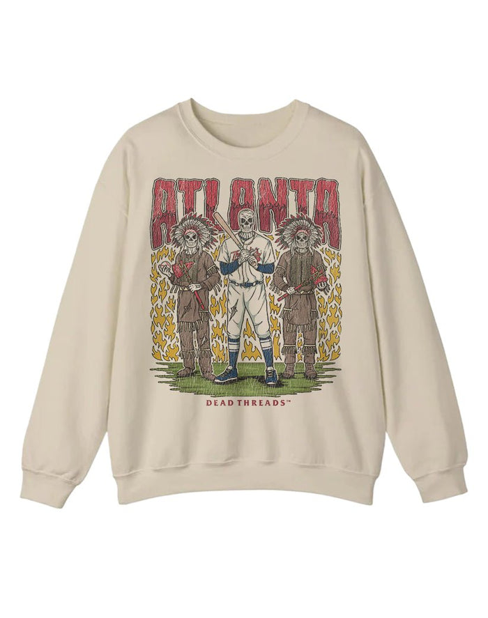 ATLANTA BASEBALL CREWNECK SWEATSHIRT – Sweatshirt – Dead Threads Apparel