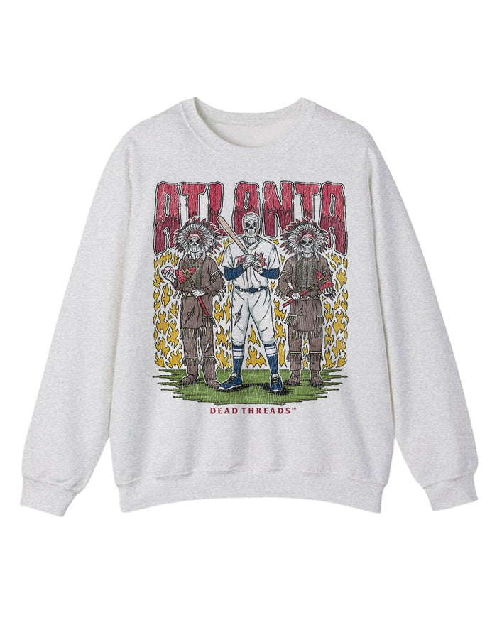 ATLANTA BASEBALL CREWNECK SWEATSHIRT – Sweatshirt – Dead Threads Apparel