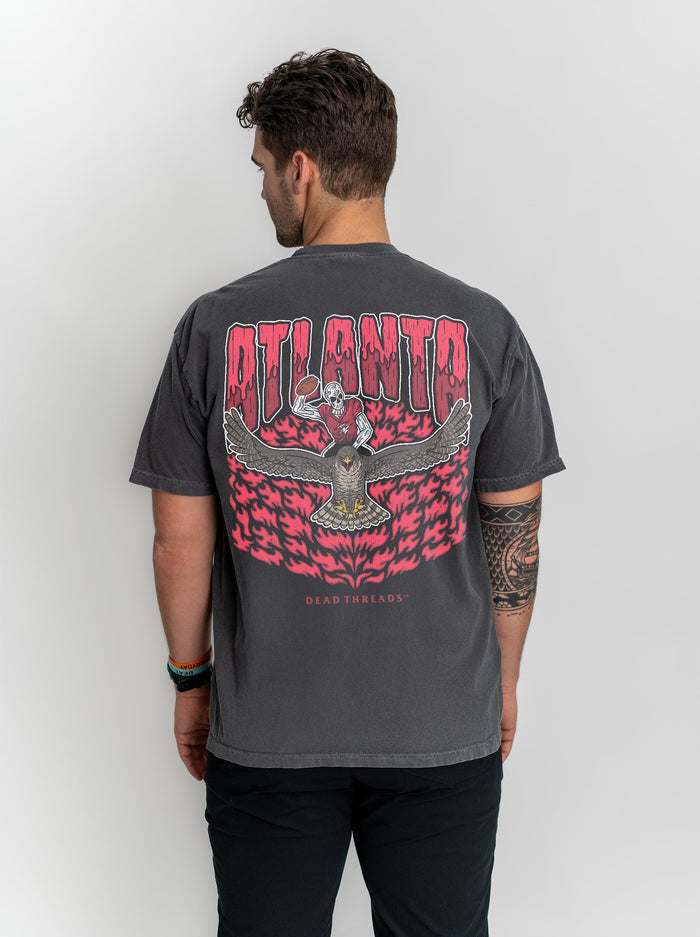 ATLANTA FOOTBALL - “3 SKULL” PREMIUM T - SHIRT – T-Shirt – Dead Threads Apparel