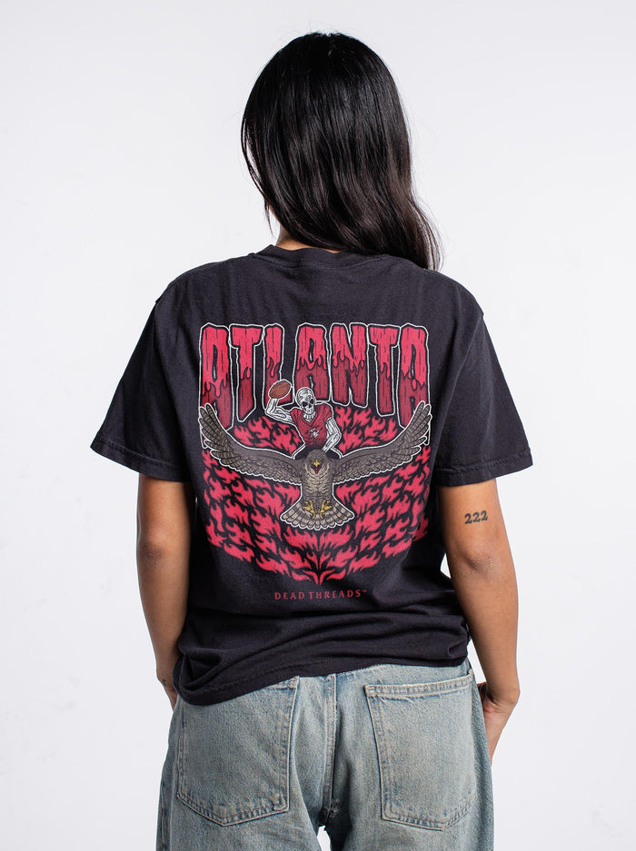 ATLANTA FOOTBALL - “3 SKULL” PREMIUM T - SHIRT – T-Shirt – Dead Threads Apparel