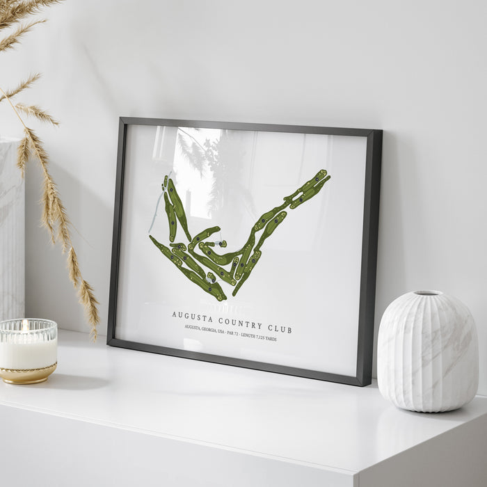 Augusta Country Club | Golf Course Map | On Table