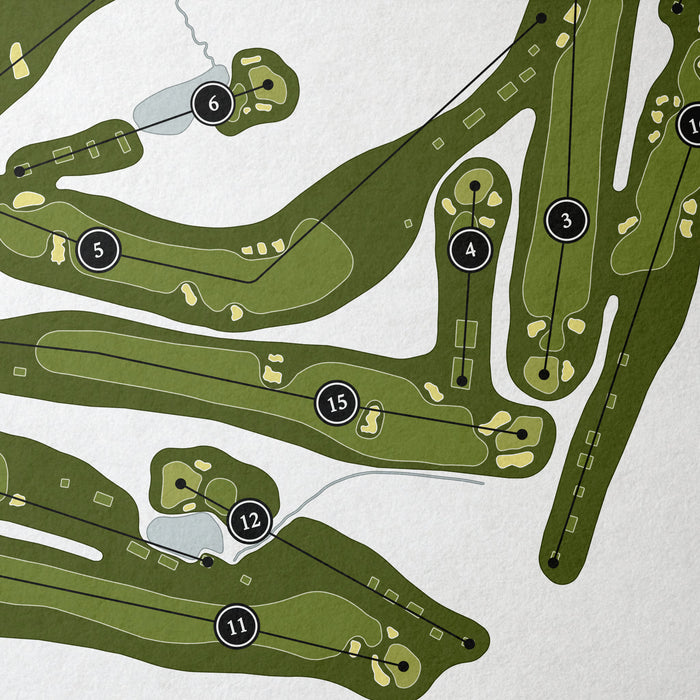 Augusta Country Club | Golf Course Map | Close Up