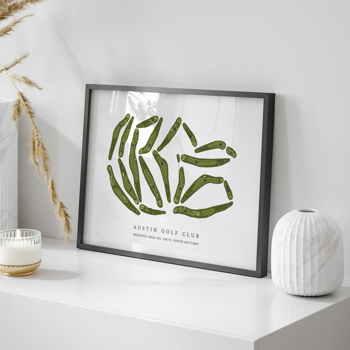 Austin Golf Club | Golf Course Map | On Table