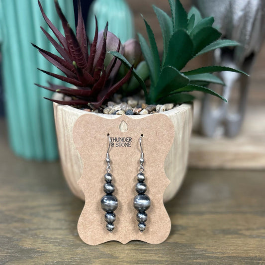 Authentic Navajo Pearl Drop Earrings