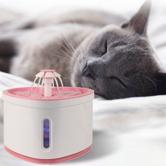 Automatic Pet Water Fountain With LED Electric USB by DigestWell Co.