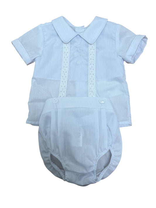 Baby Blessings- White Cross Blessing Charles Set