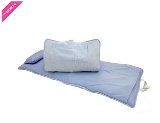 Baby Blue Seersucker Nap Roll